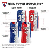 Split Custom Reversible Basketball Jersey